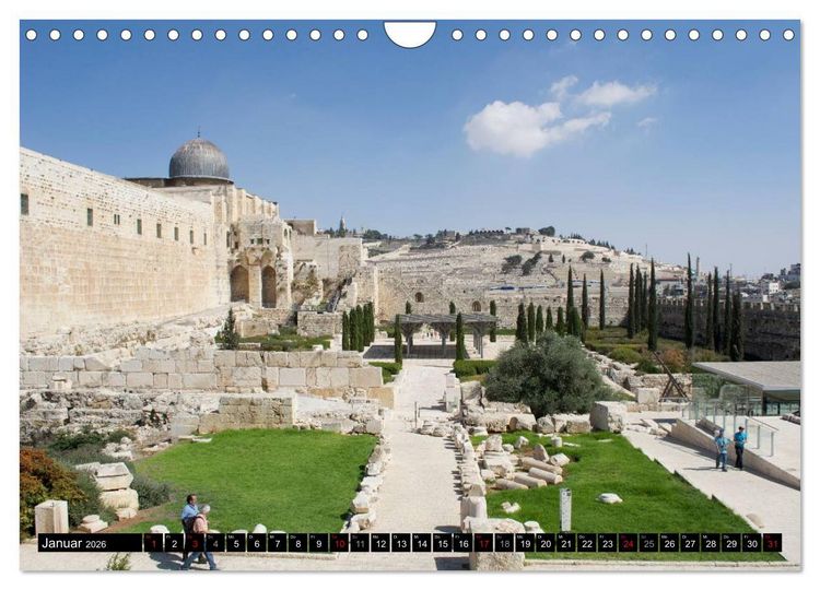 Produktbild: Jerusalem - die Goldene Stadt (Wandkalender 2026 DIN A4 quer), CALVENDO Monatskalender