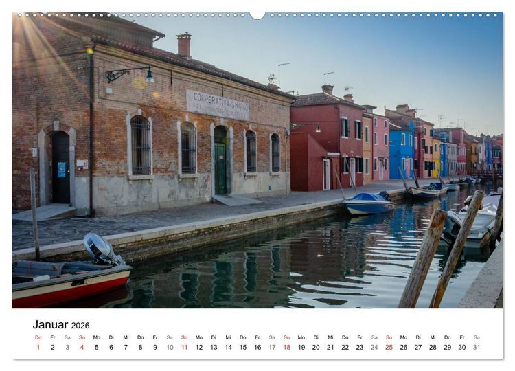 Produktbild: Venedig - Die sch&ouml;nsten Orte (hochwertiger Premium Wandkalender 2026 DIN A2 quer), Kunstdruck in Hochglanz