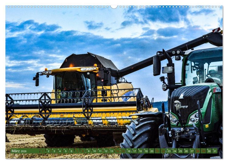Produktbild: Landwirtschaft - Giganten im Kornfeld (hochwertiger Premium Wandkalender 2026 DIN A2 quer), Kunstdruck in Hochglanz