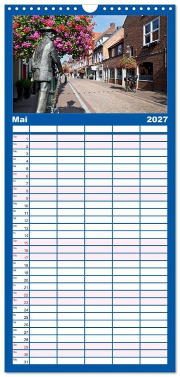 Produktbild: Familienplaner 2027 - Venlo mit 5 Spalten (Wandkalender, 21 x 45 cm) CALVENDO