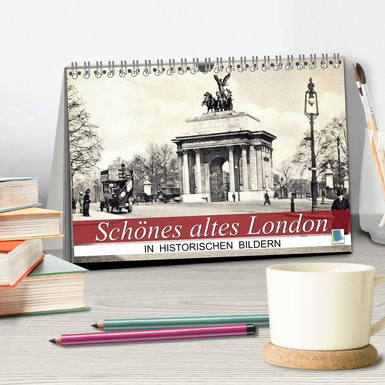 Produktbild: Sch&ouml;nes altes London in historischen Bildern (Tischkalender 2026 DIN A5 quer), CALVENDO Monatskalender