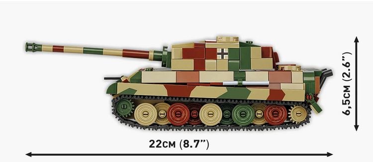 Produktbild: COBI Historial Collection 2732 - Pz.Kpfw. VI B TIGER II Königstiger, WWII, Bausatz 1:48, 500 Klemmbausteine
