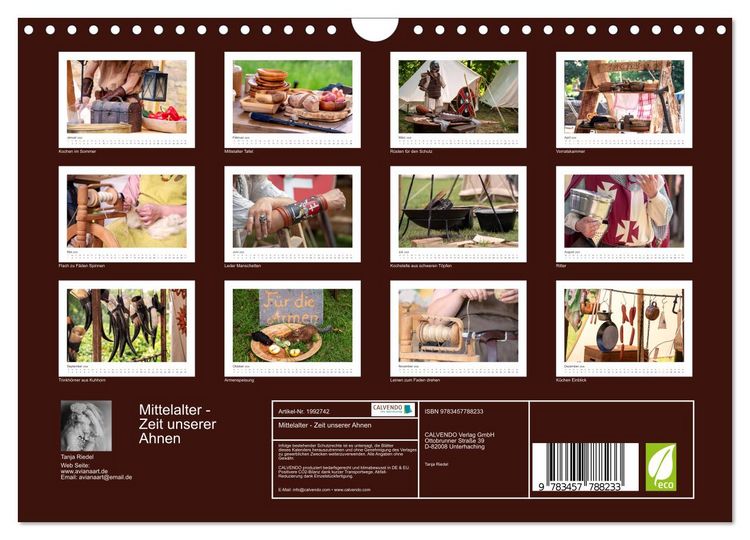 Produktbild: Mittelalter - Zeit unserer Ahnen (Wandkalender 2026 DIN A4 quer), CALVENDO Monatskalender