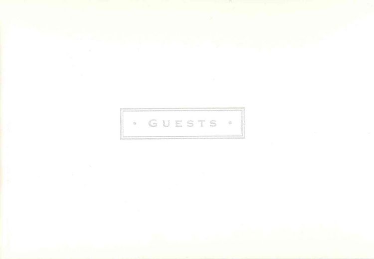 Produktbild: White Leather Guest Book