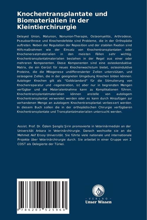 Produktbild: Knochentransplantate und Biomaterialien in der Kleintierchirurgie