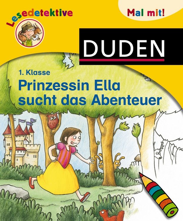 Produktbild: Lesedetektive Mal mit! - Prinzessin Ella sucht das Abenteuer, 1. Klasse
