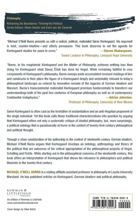 Produktbild: Kierkegaard and the Matter of Philosophy