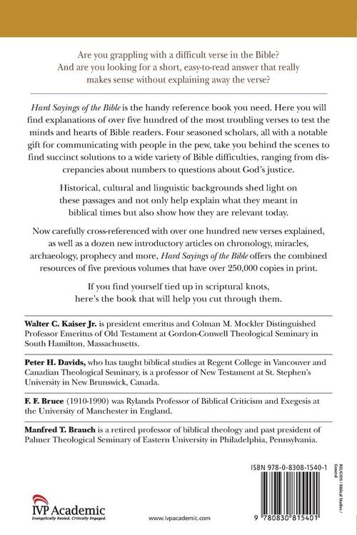 Produktbild: Hard Sayings of the Bible