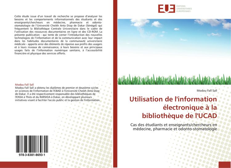 Produktbild: Utilisation de l'information &eacute;lectronique &agrave; la biblioth&egrave;que de l'UCAD