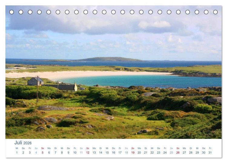Produktbild: Irland 2026. Impressionen zwischen gr&uuml;nen H&uuml;geln und blauen K&uuml;sten (Tischkalender 2026 DIN A5 quer), CALVENDO Monatskalender