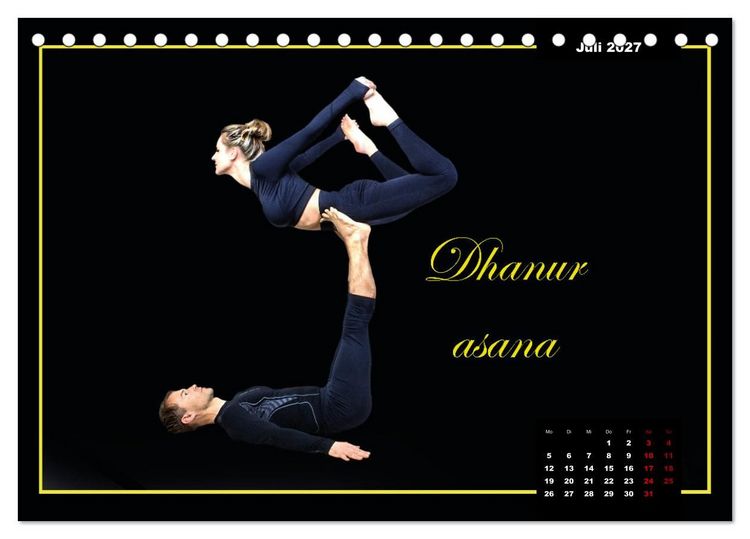 Produktbild: Yoga - Asana (Tischkalender 2027 DIN A5 quer), CALVENDO Monatskalender