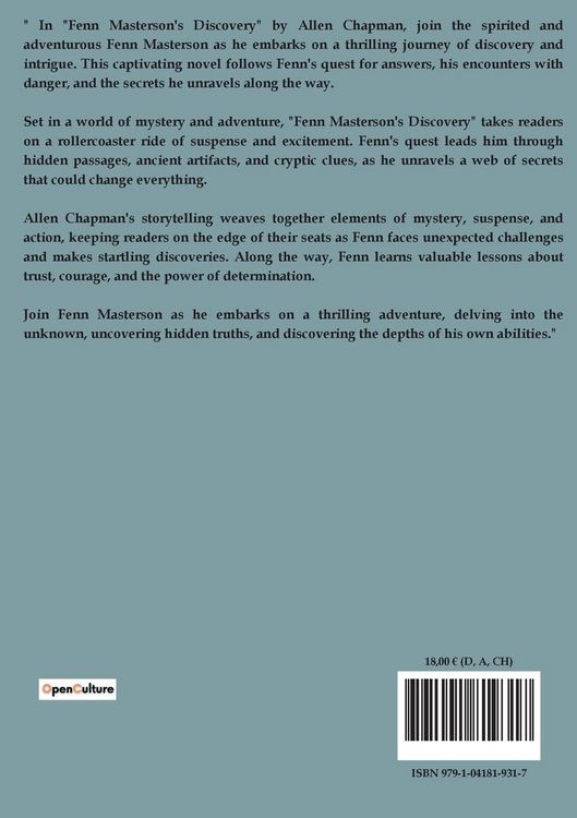 Produktbild: Fenn Masterson's Discovery