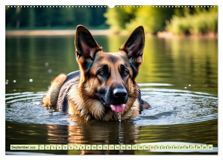 Produktbild: Deutscher Sch&auml;ferhund - Inbegriff der Treue (Wandkalender 2026 DIN A2 quer), CALVENDO Monatskalender