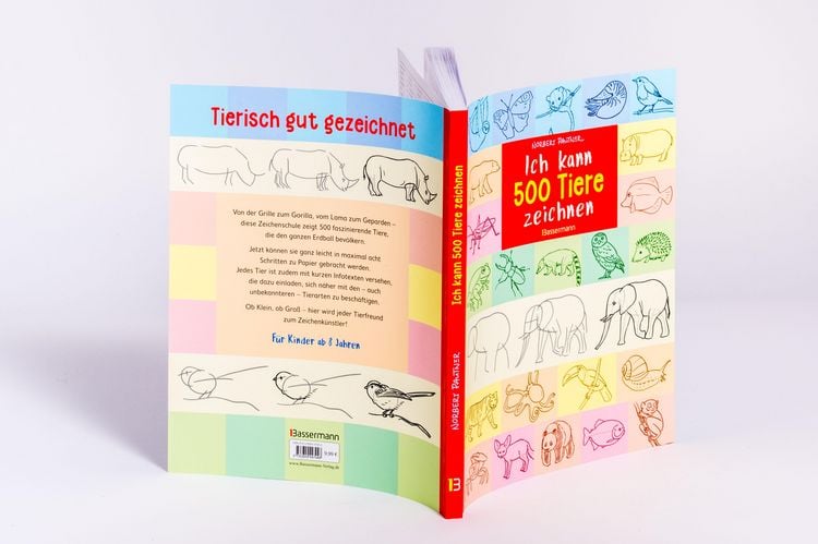 Produktbild: Ich kann 500 Tiere zeichnen. Die Zeichenschule f&uuml;r Kinder ab 8 Jahren