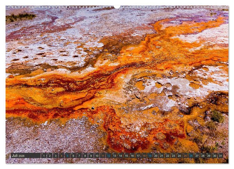 Produktbild: Farbenwunder Yellowstone (hochwertiger Premium Wandkalender 2026 DIN A2 quer), Kunstdruck in Hochglanz