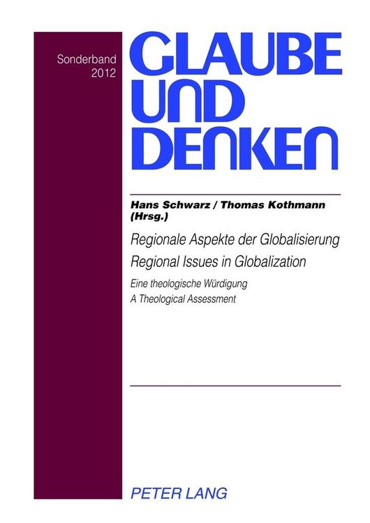 Produktbild: Regionale Aspekte der Globalisierung- Regional Issues in Globalization