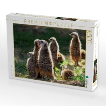 Produktbild: CALVENDO Puzzle Erdm&auml;nnchen - Immer wachsam | 1000 Teile Lege-Gr&ouml;&szlig;e 64x48cm Foto-Puzzle f&uuml;r gl&uuml;ckliche Stunden