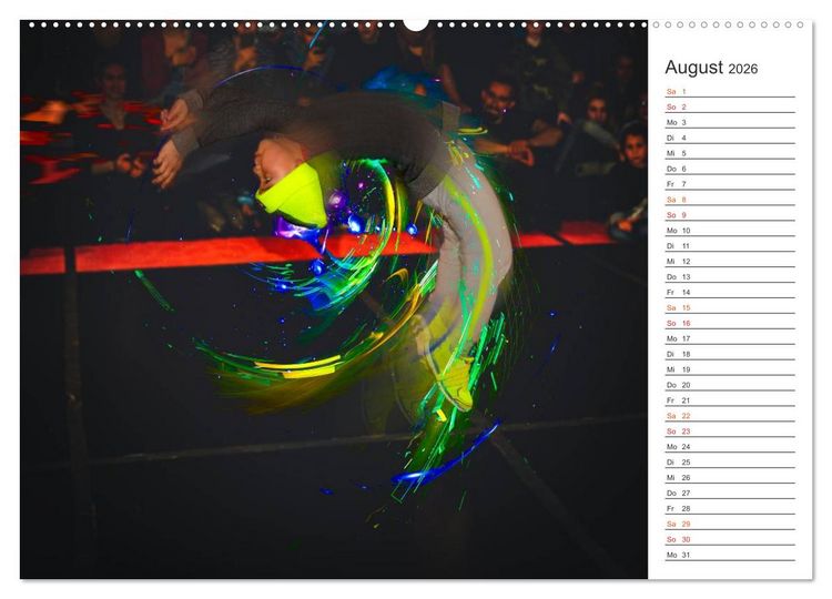 Produktbild: Break Dance B-boys & B-girls (hochwertiger Premium Wandkalender 2026 DIN A2 quer), Kunstdruck in Hochglanz