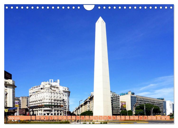 Produktbild: Buenos Aires - Capital on the Rio de la Plata (Wall Calendar 2026 DIN A4 landscape), CALVENDO 12 Month Wall Calendar