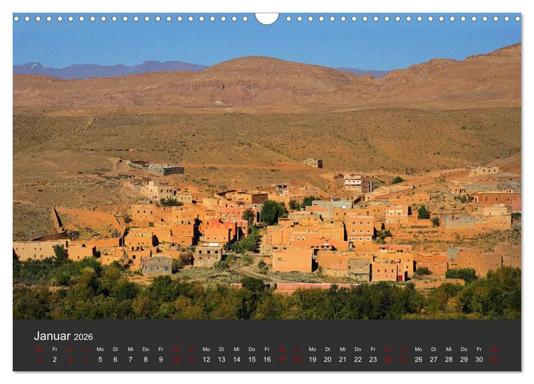 Produktbild: Marokko im Farbenrausch (Wandkalender 2026 DIN A3 quer), CALVENDO Monatskalender
