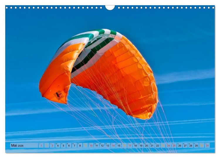 Produktbild: Frei sein - Paragliding (Wandkalender 2026 DIN A3 quer), CALVENDO Monatskalender