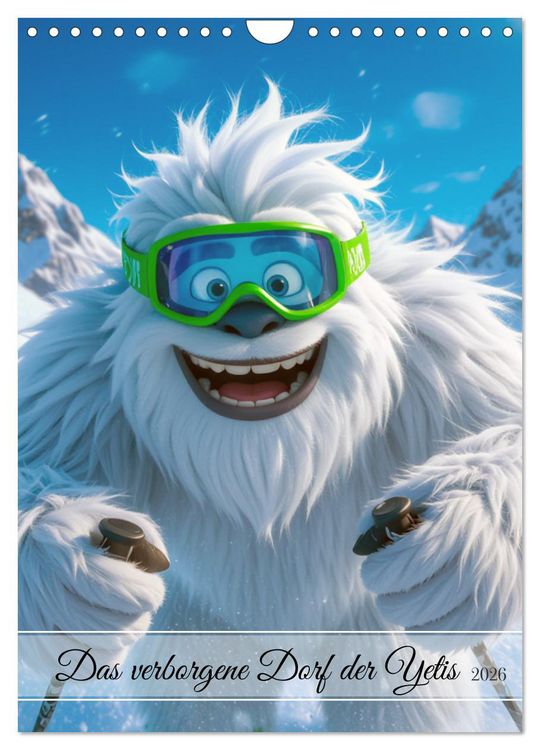 Produktbild: Das verborgene Dorf der Yetis (Wandkalender 2026 DIN A4 hoch), CALVENDO Monatskalender