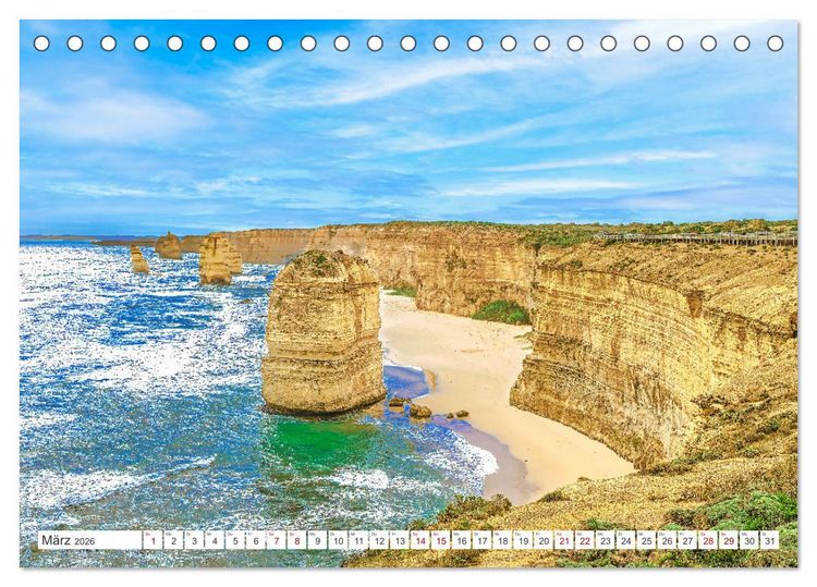 Produktbild: Australien - Grandiose Landschaften am Ende der Welt (Tischkalender 2026 DIN A5 quer), CALVENDO Monatskalender