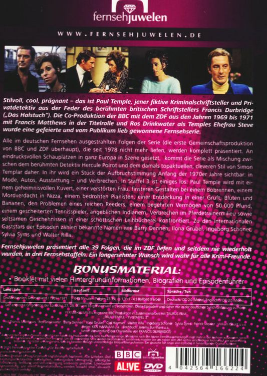 Produktbild: Francis Durbridge - Paul Temple - Box 3 [4 DVDs]