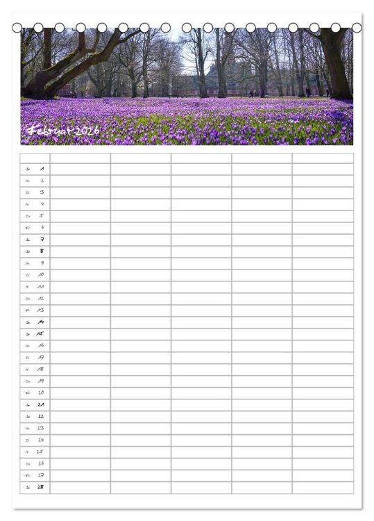Produktbild: Nordfriesland - Familienplaner (Tischkalender 2026 DIN A5 hoch), CALVENDO Monatskalender