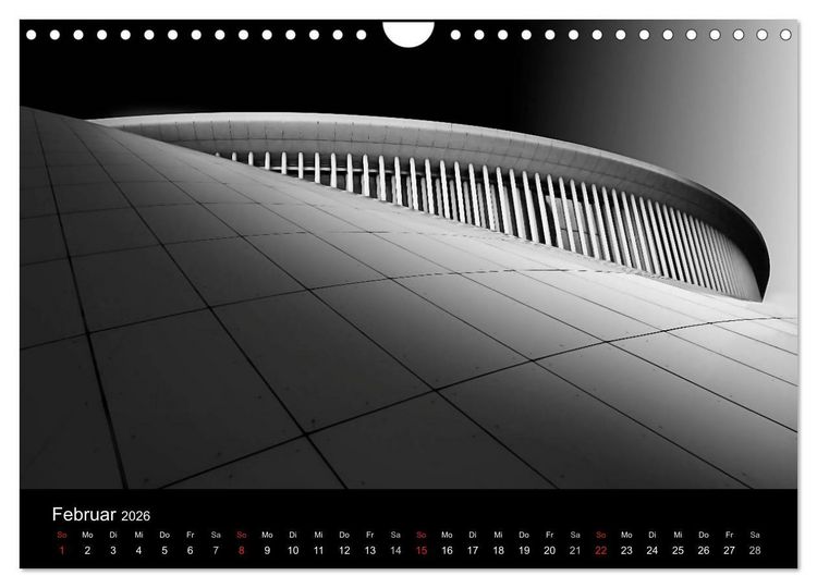 Produktbild: Black-Schwarz-Noir 2026 (Wandkalender 2026 DIN A4 quer), CALVENDO Monatskalender
