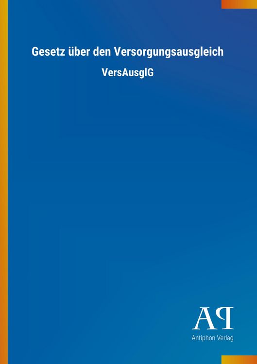 Produktbild: Gesetz &uuml;ber den Versorgungsausgleich