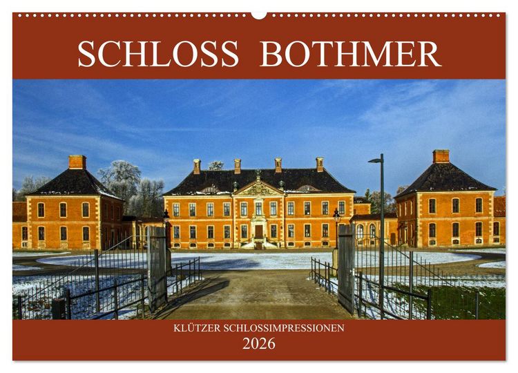 Produktbild: Schloss Bothmer - Kl&uuml;tzer Schlossimpressionen (Wandkalender 2026 DIN A2 quer), CALVENDO Monatskalender