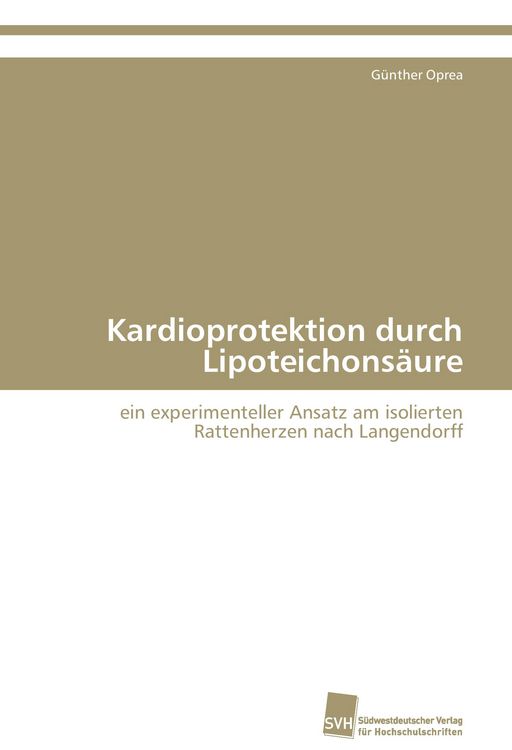 Produktbild: Kardioprotektion durch Lipoteichons&auml;ure