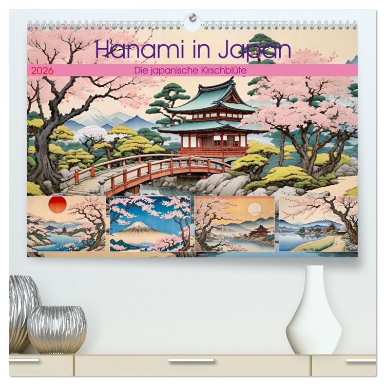 Produktbild: Hanami in Japan (hochwertiger Premium Wandkalender 2026 DIN A2 quer), Kunstdruck in Hochglanz