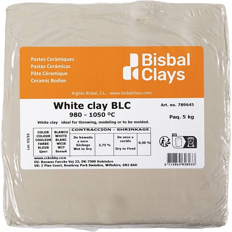 Produktbild: Creativ Company Tonmasse 5 kg, ofenh&auml;rtend 980-1050 Grad