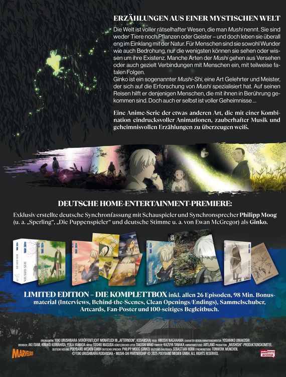 Produktbild: Mushi-Shi - Die komplette erste Staffel LTD. - Mit allen 26 Episoden und Fan-Beigaben! - LImited Edition [4 DVDs]