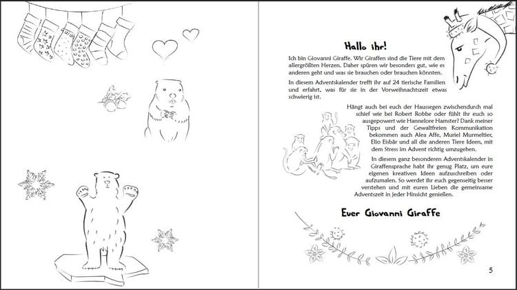 Produktbild: Was brauchst du im Advent? Der Familien-Adventskalender in Giraffensprache f&uuml;r Gewaltfreie Kommunikation mit Kindern und Eltern