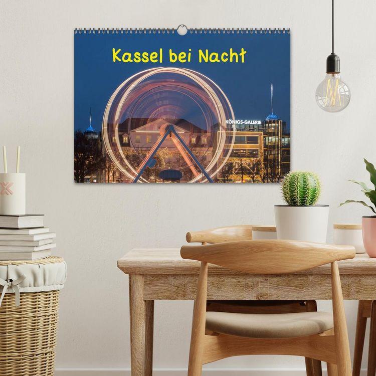 Produktbild: Kassel bei Nacht (Wandkalender 2026 DIN A3 quer), CALVENDO Monatskalender