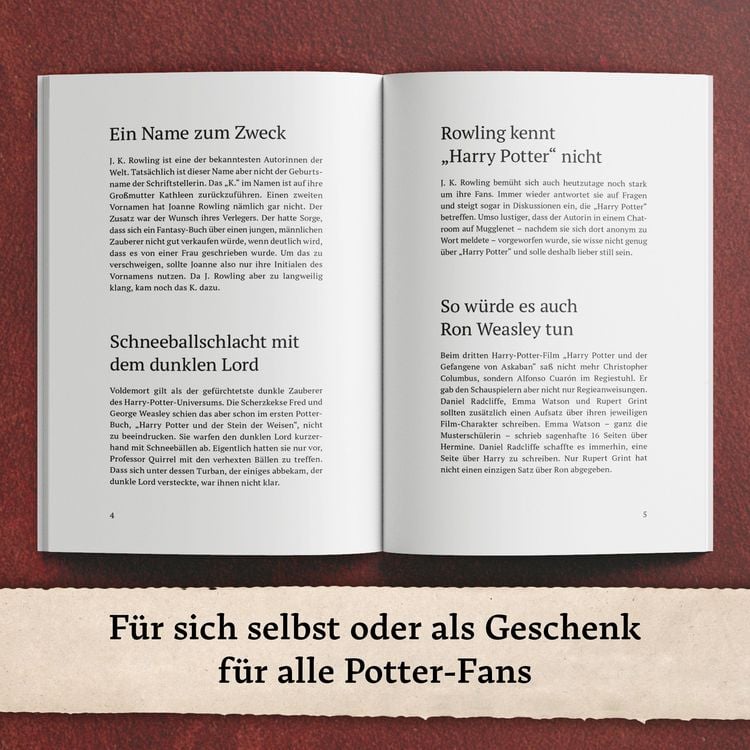 Produktbild: Unn&uuml;tzes Wissen f&uuml;r Potter-Fans &ndash; Die inoffizielle Sammlung