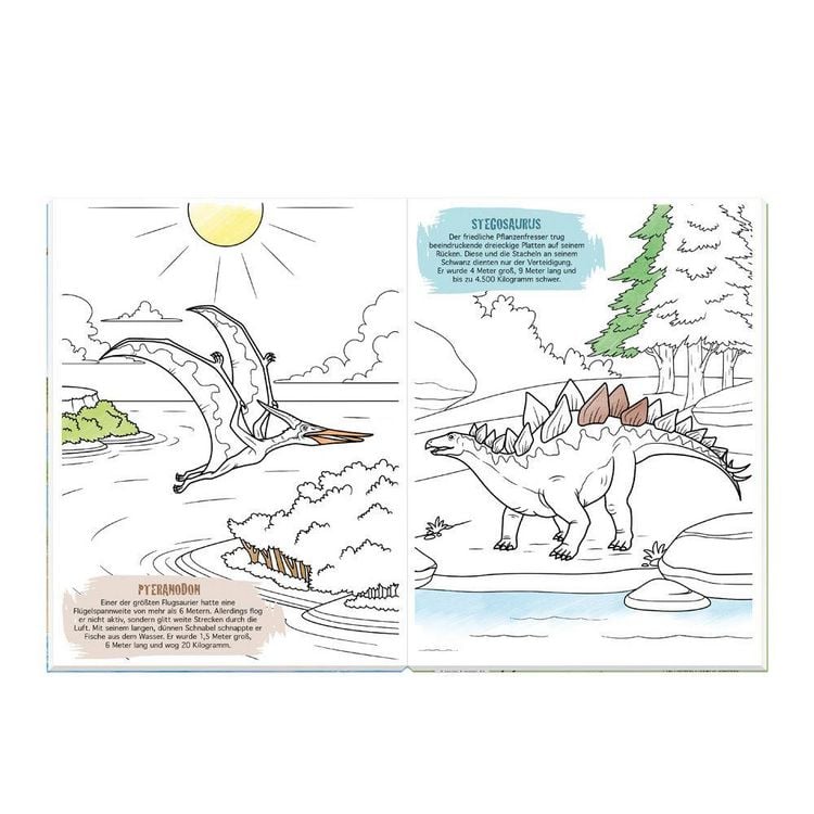 Produktbild: TR&Ouml;TSCH - Malbuch Dinosaurier Mal- und Spielspa&szlig; S1 Malbuch mit Spielzeug| Ab 3 Jahren