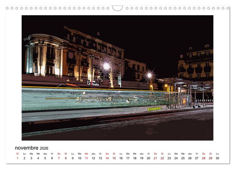 Produktbild: Berlioz et Zo&eacute; &agrave; Angers (Calendrier mural 2026 DIN A3 vertical), CALVENDO calendrier mensuel
