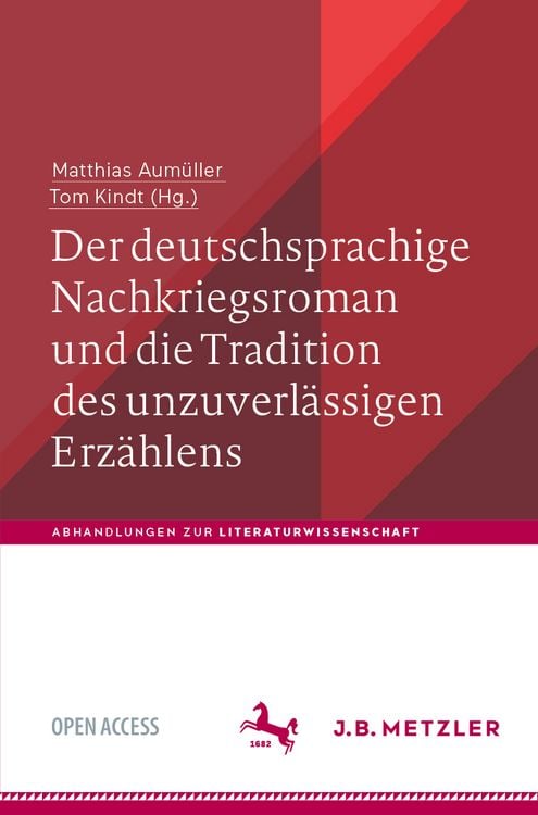 Produktbild: Der deutschsprachige Nachkriegsroman und die Tradition des unzuverl&auml;ssigen Erz&auml;hlens
