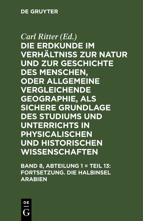 Produktbild: Fortsetzung. Die Halbinsel Arabien