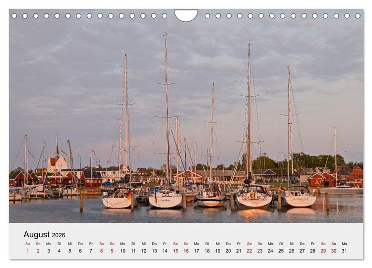 Produktbild: D&auml;nemark - Land, K&uuml;sten, St&auml;dte (Wandkalender 2026 DIN A4 quer), CALVENDO Monatskalender