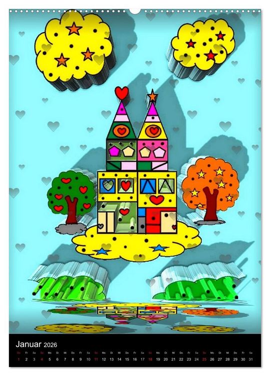 Produktbild: Pop ist auch eine ART von Nico Bielow (Wandkalender 2026 DIN A2 hoch), CALVENDO Monatskalender