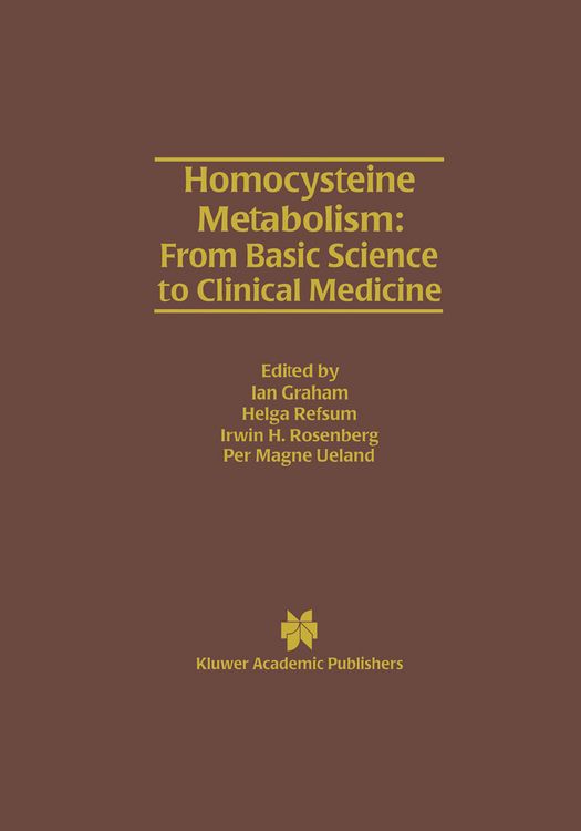 Produktbild: Homocysteine Metabolism: From Basic Science to Clinical Medicine
