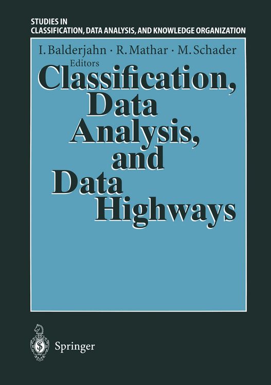 Produktbild: Classification, Data Analysis, and Data Highways