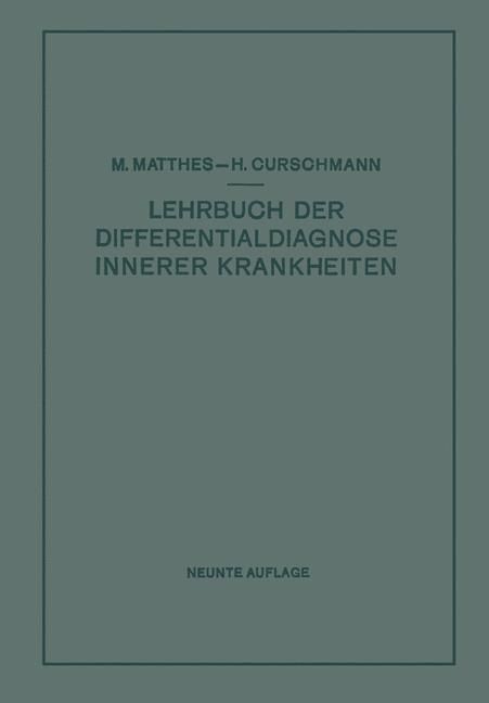 Produktbild: Lehrbuch der Differentialdiagnose innerer Krankheiten