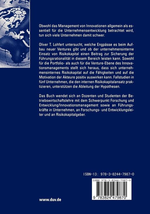 Produktbild: Innovationsmanagement durch internes Risikokapital