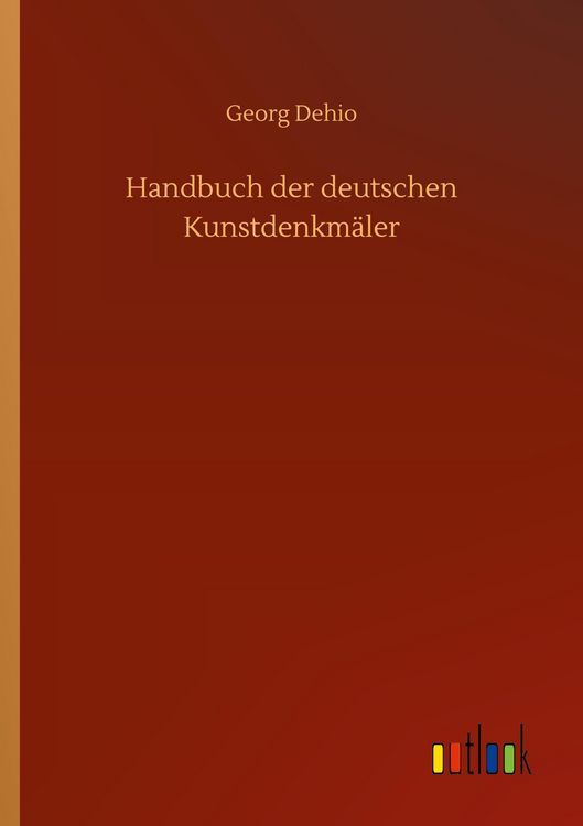 Produktbild: Handbuch der deutschen Kunstdenkm&auml;ler